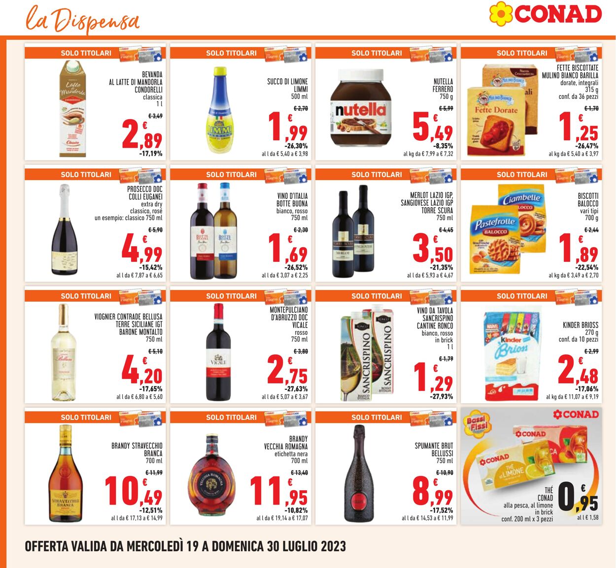 Volantino Conad 19.07.2023 - 30.07.2023