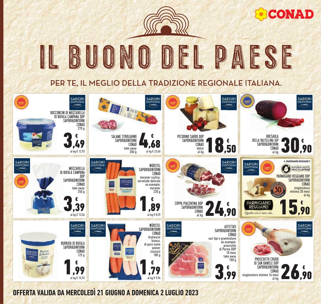 Volantino Conad 21.06.2023 - 02.07.2023