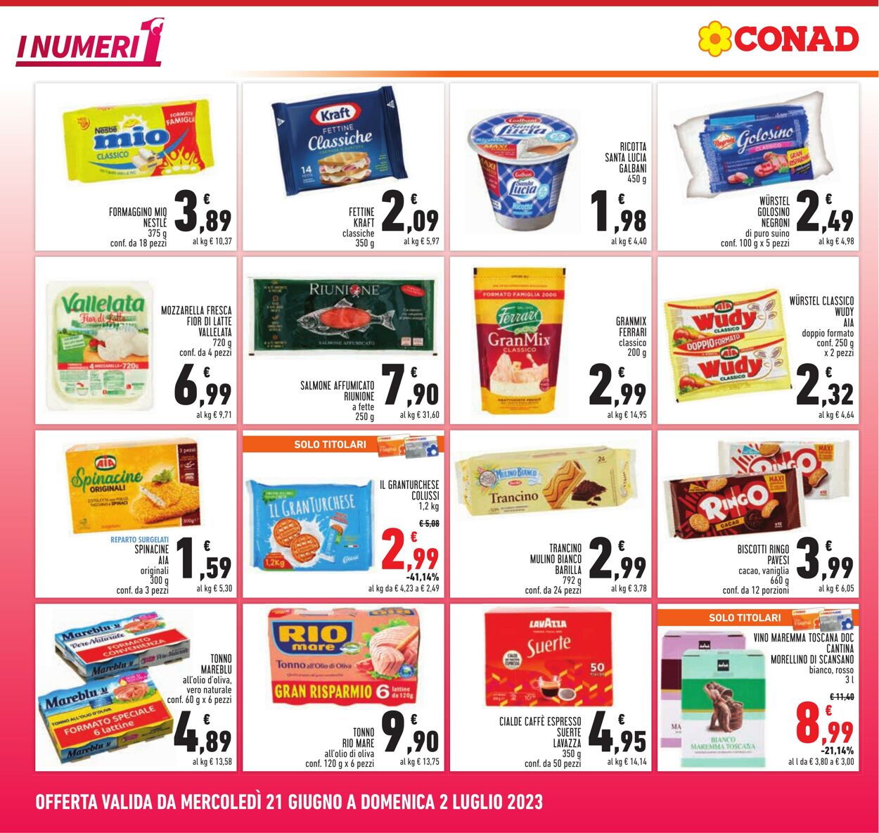 Volantino Conad 21.06.2023 - 02.07.2023