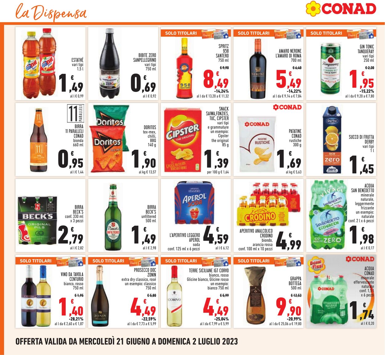 Volantino Conad 21.06.2023 - 02.07.2023