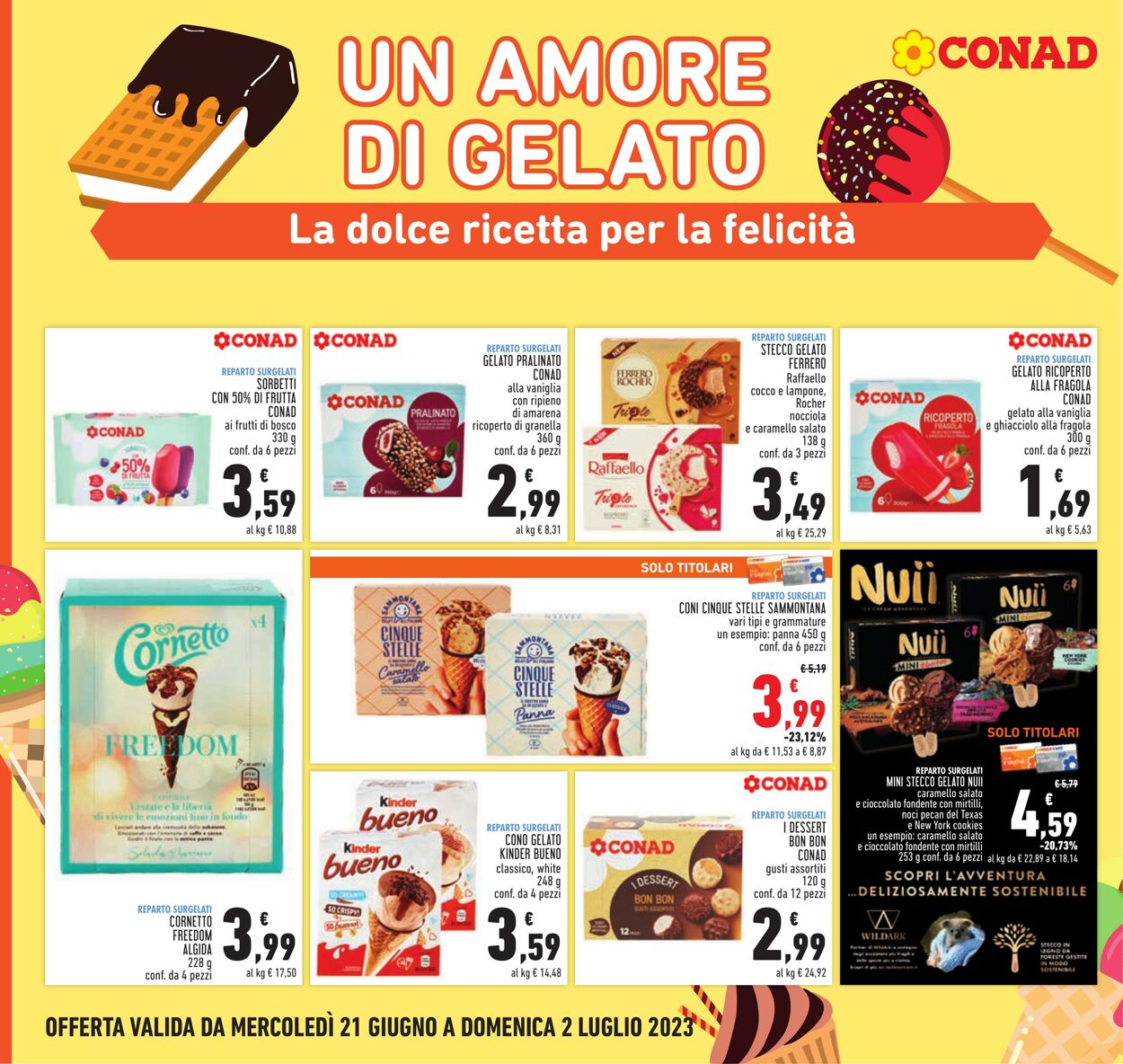 Volantino Conad 21.06.2023 - 02.07.2023