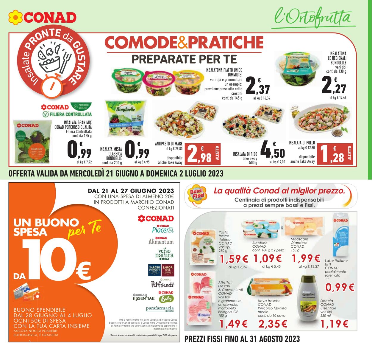 Volantino Conad 21.06.2023 - 02.07.2023