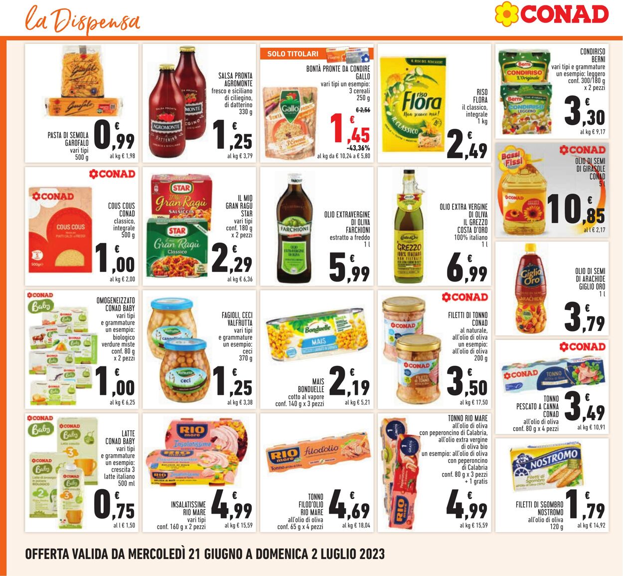 Volantino Conad 21.06.2023 - 02.07.2023