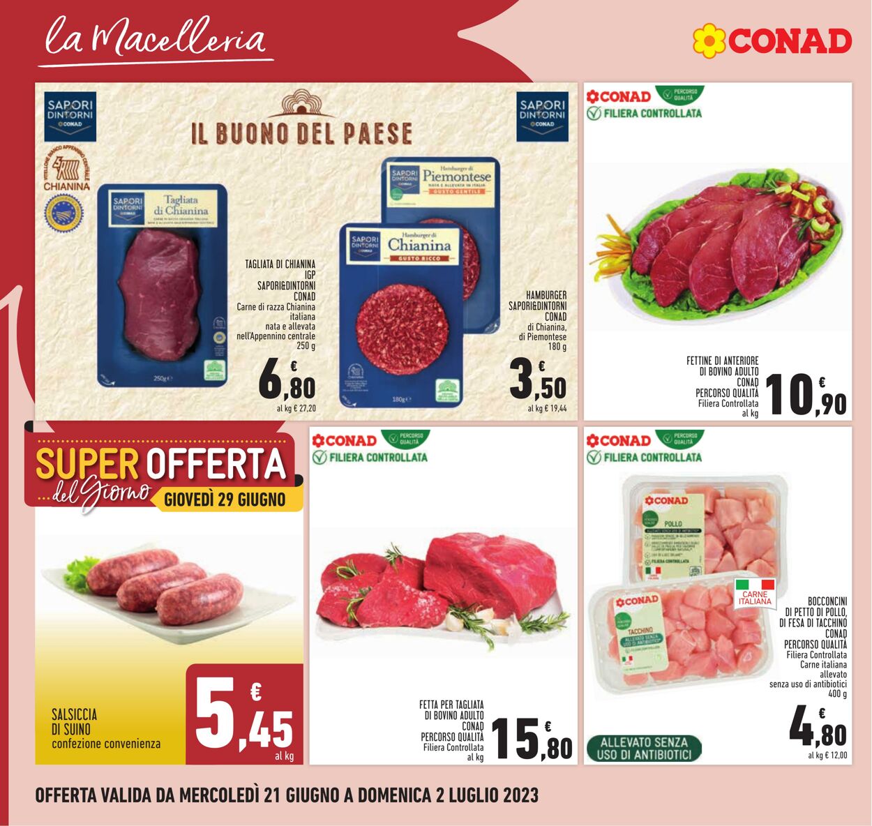 Volantino Conad 21.06.2023 - 02.07.2023