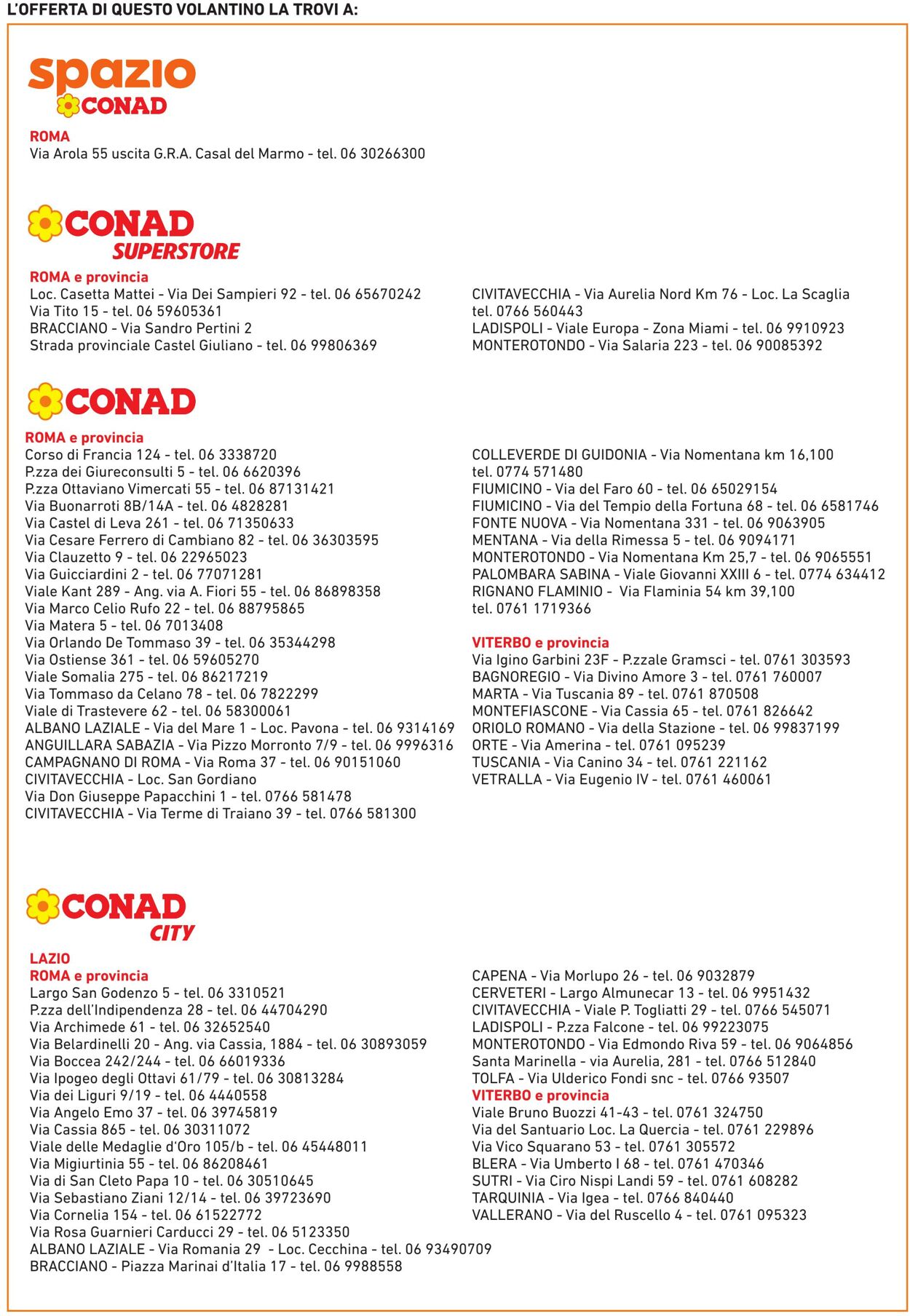 Volantino Conad 30.05.2024 - 12.06.2024