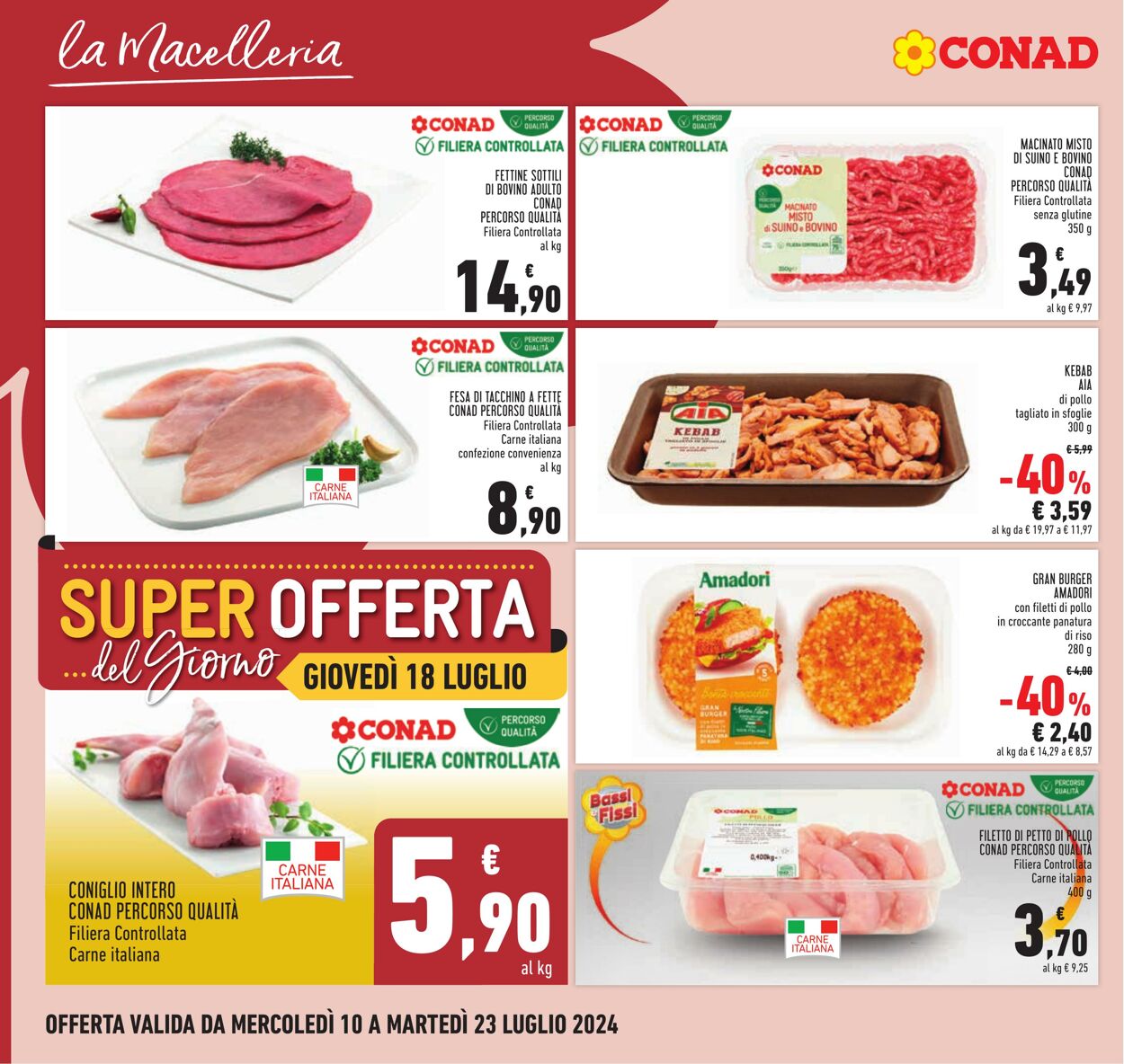 Volantino Conad 10.07.2024 - 23.07.2024