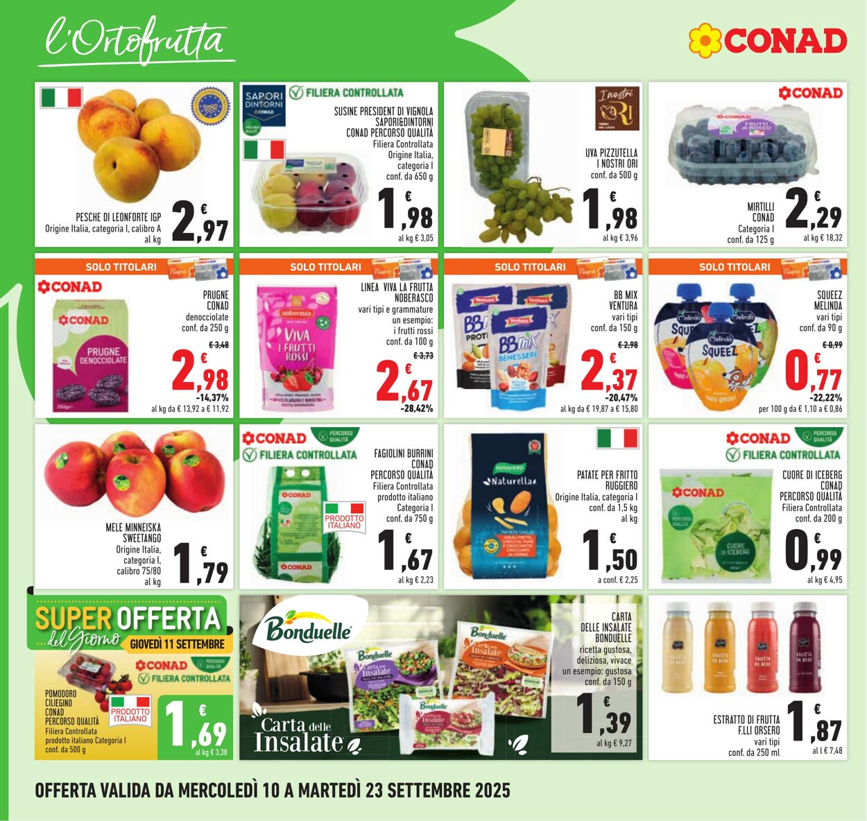 Volantino Conad 08.09.2025 - 08.09.2025
