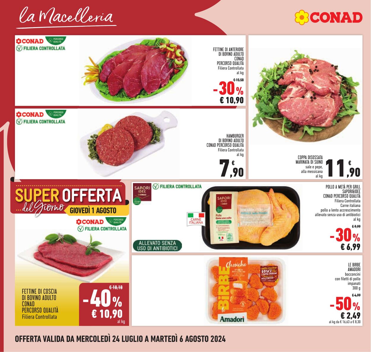 Volantino Conad 24.07.2024 - 06.08.2024