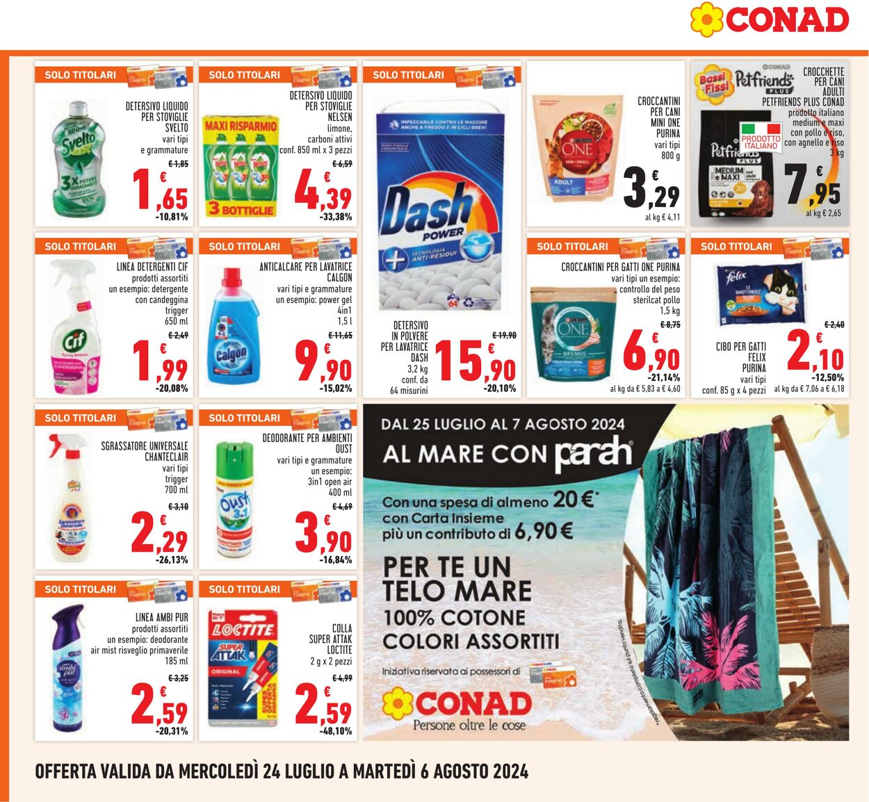 Volantino Conad 24.07.2024 - 06.08.2024