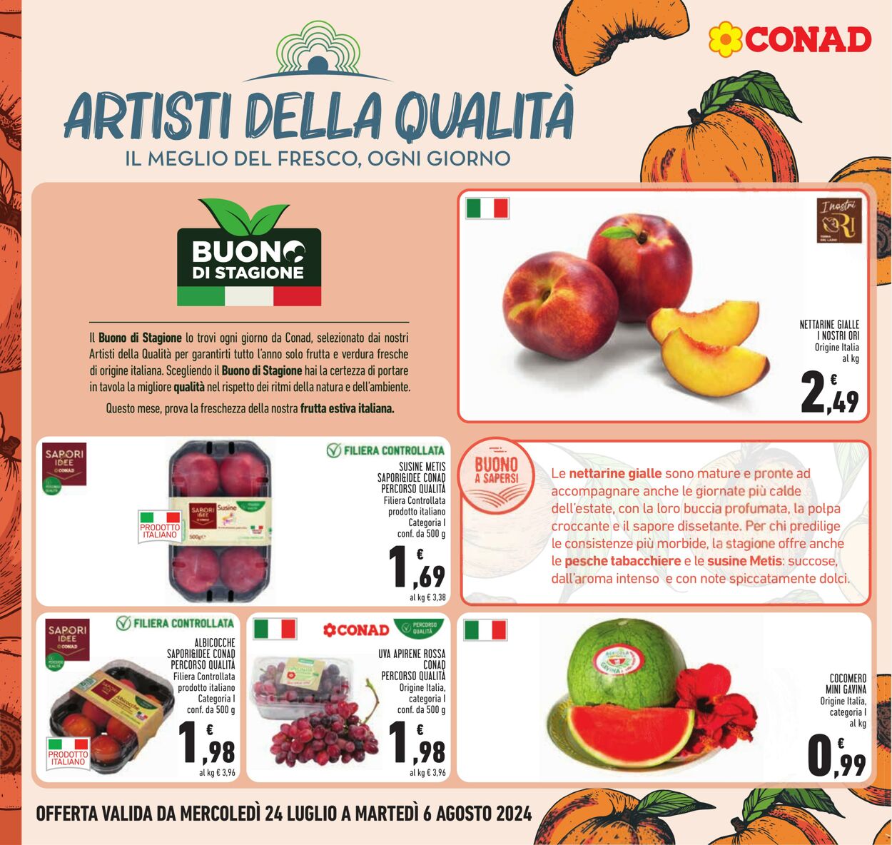 Volantino Conad 24.07.2024 - 06.08.2024