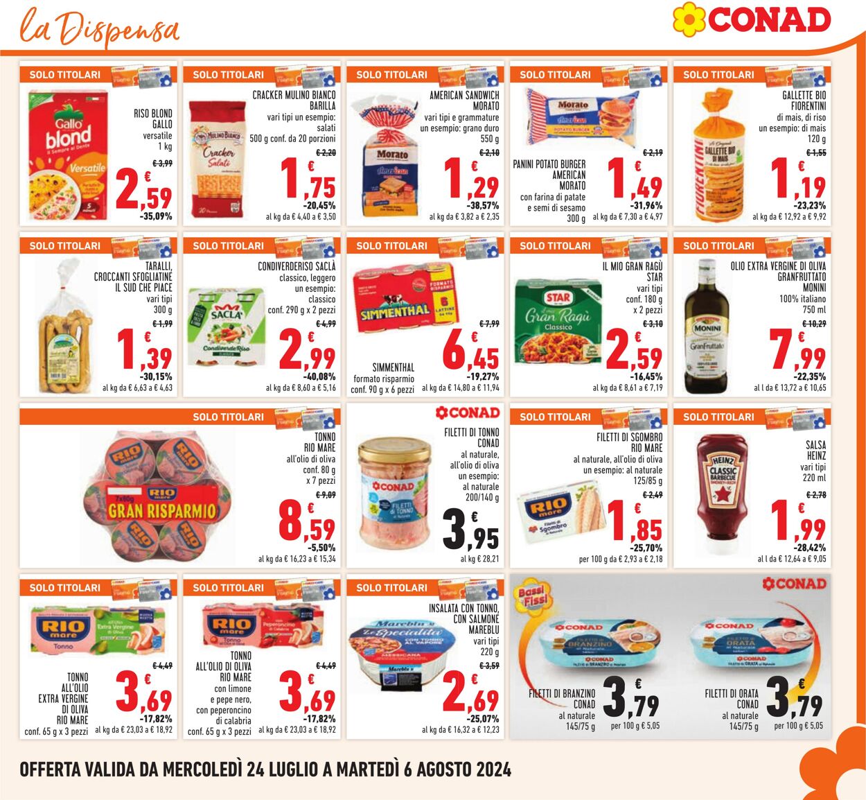 Volantino Conad 24.07.2024 - 06.08.2024