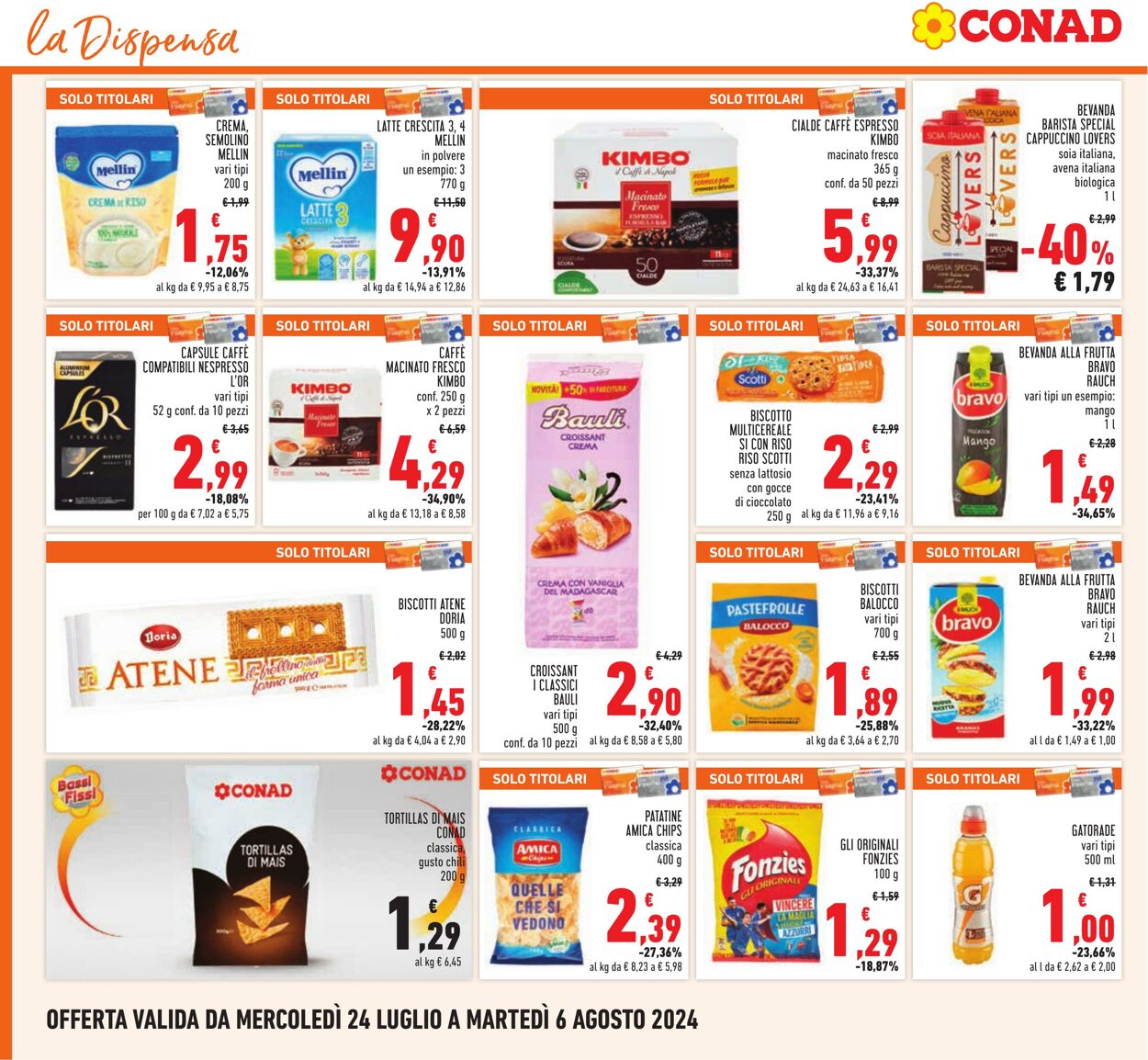 Volantino Conad 24.07.2024 - 06.08.2024