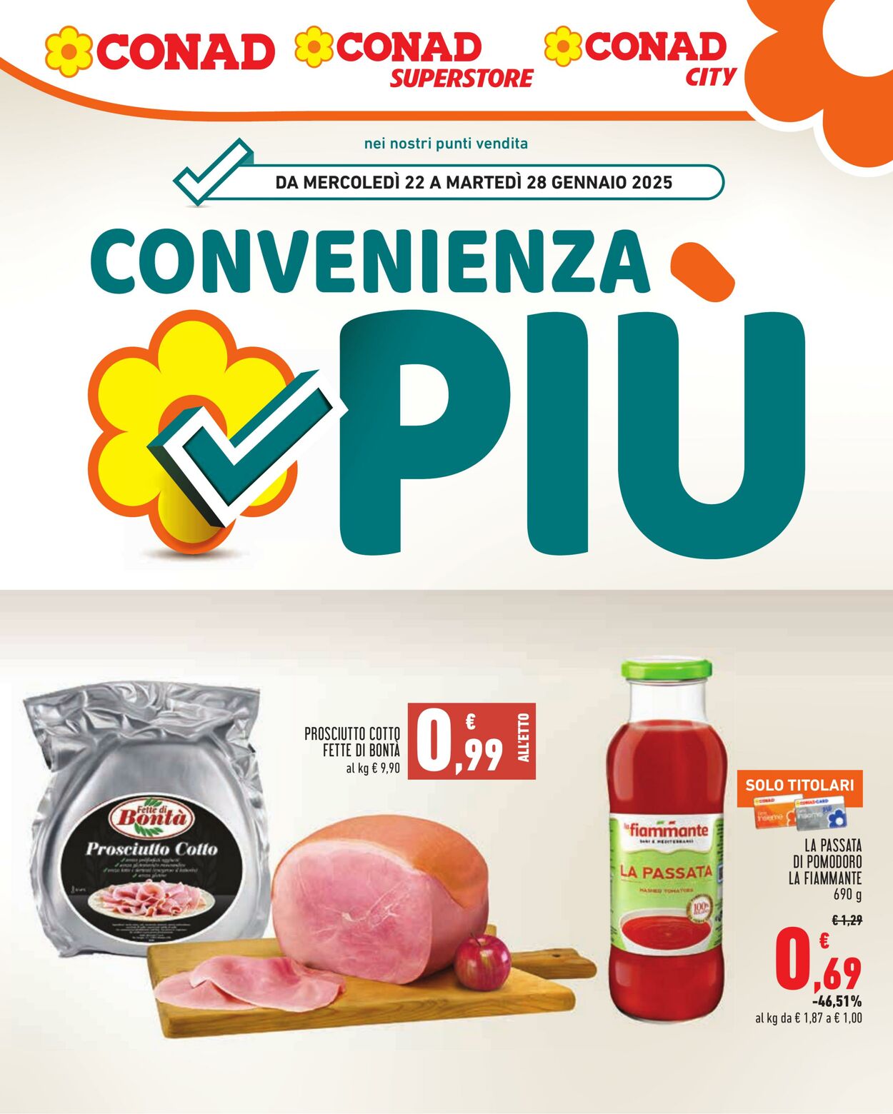 Volantino Conad 22.01.2025 - 28.01.2025