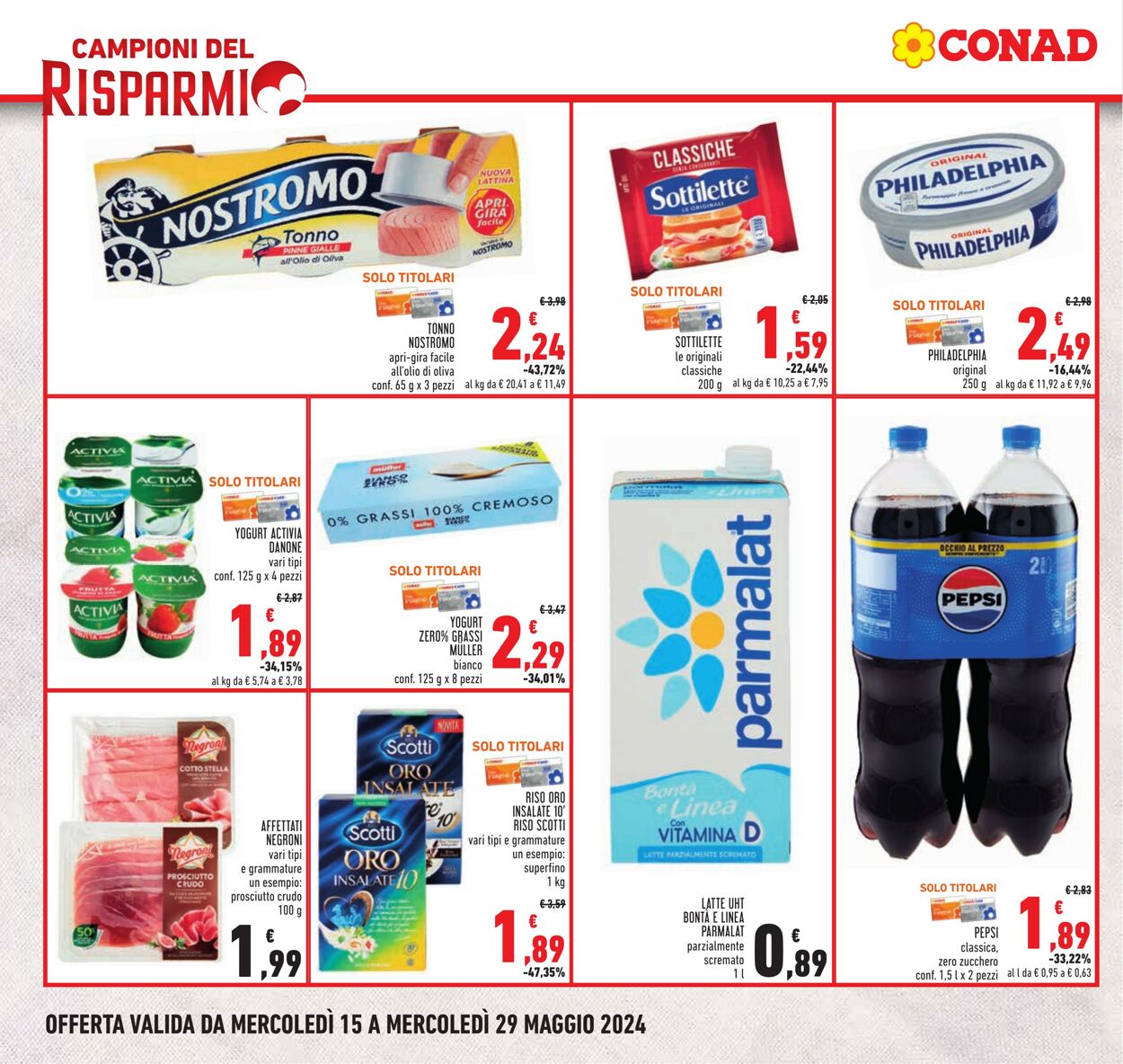 Volantino Conad 15.05.2024 - 29.05.2024