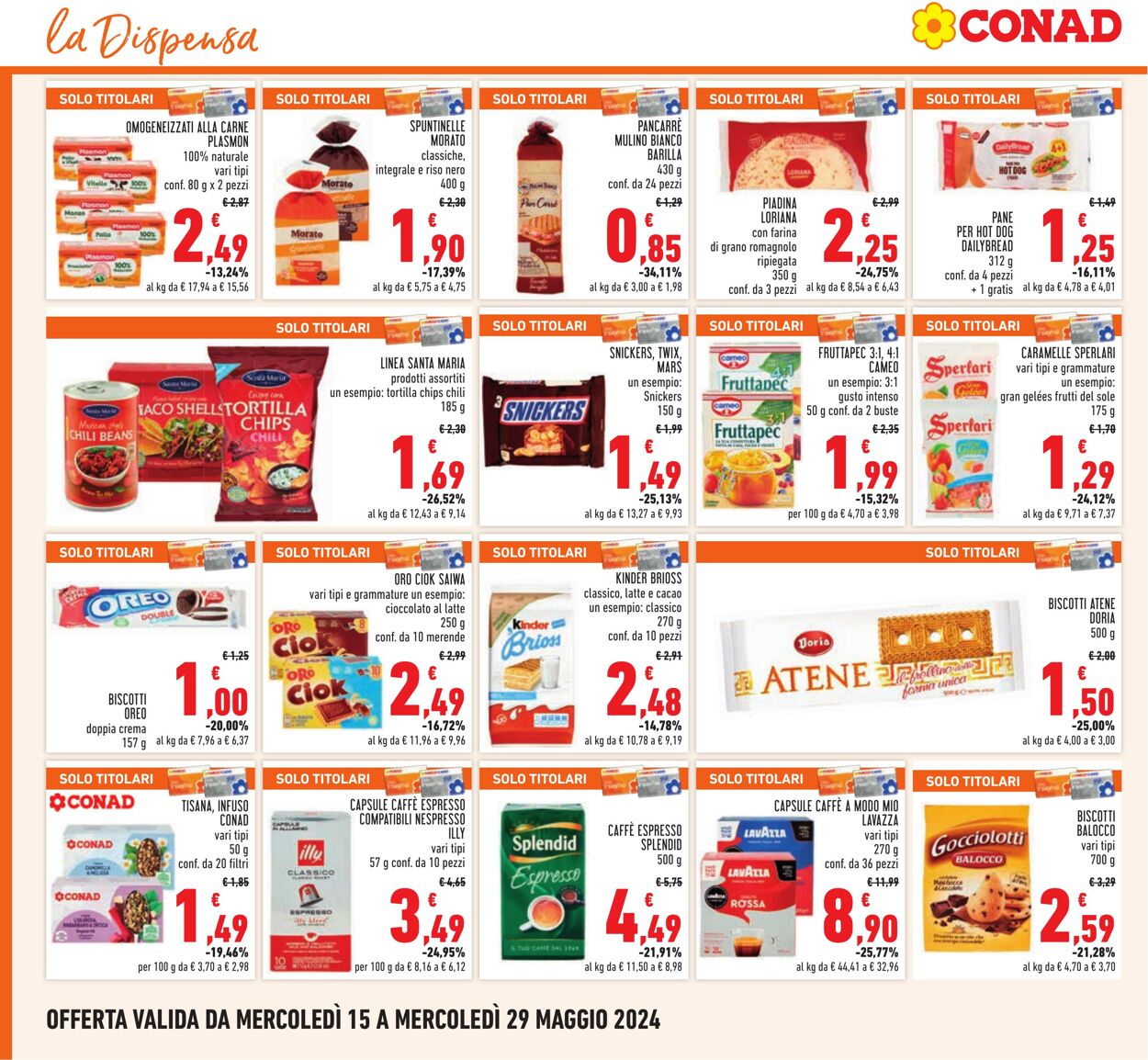 Volantino Conad 15.05.2024 - 29.05.2024