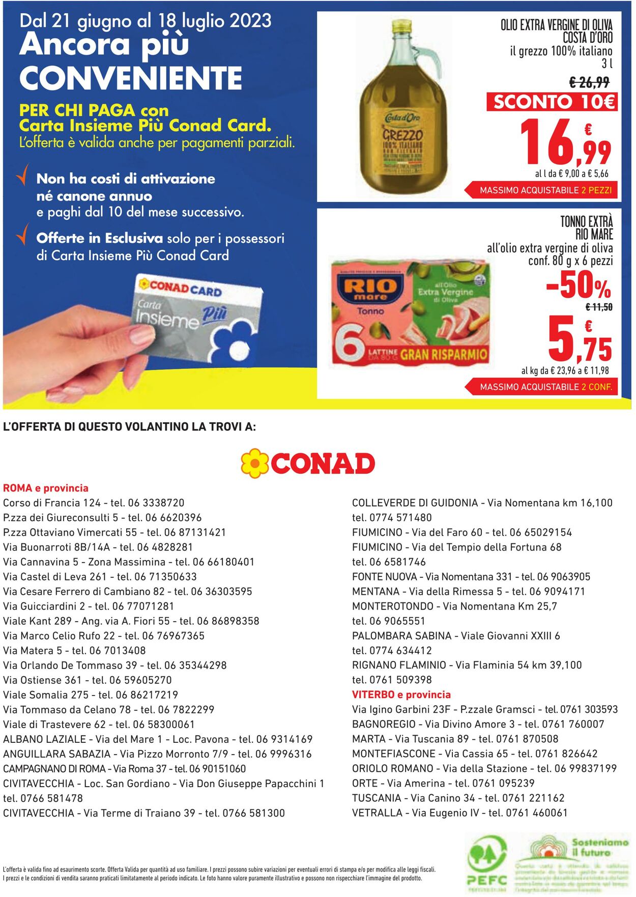 Volantino Conad 21.06.2023 - 18.07.2023