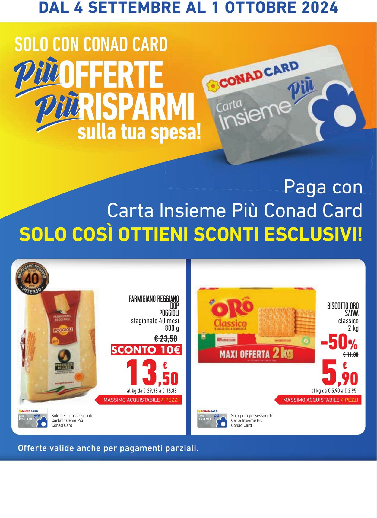 Volantino Conad 04.09.2024 - 01.10.2024