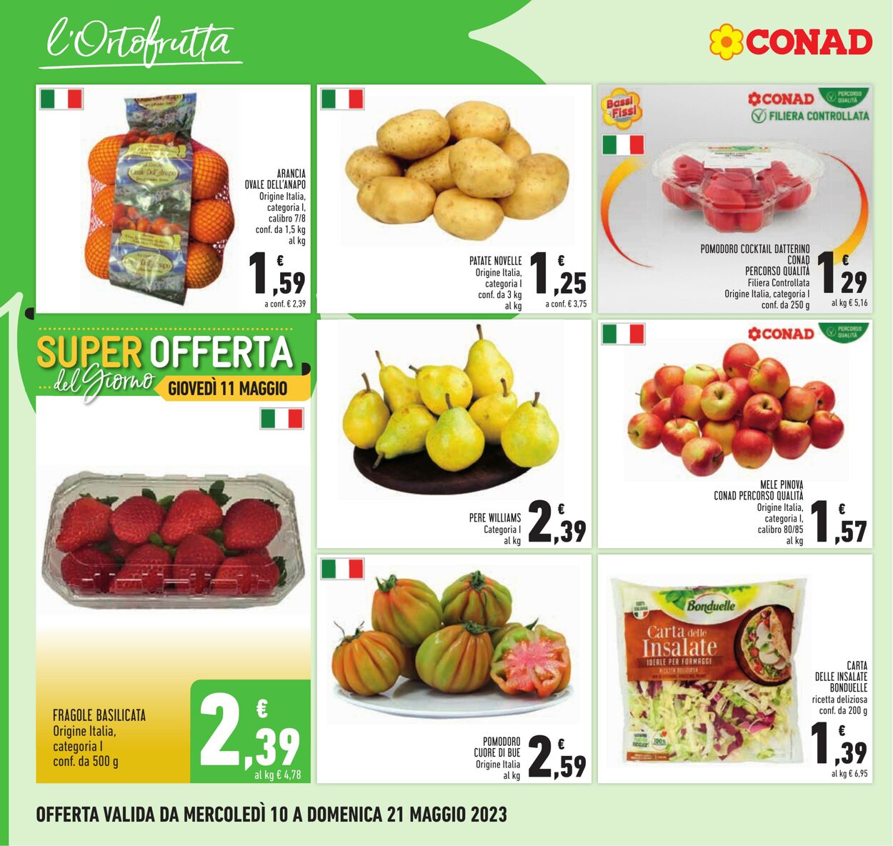 Volantino Conad 10.05.2023 - 21.05.2023