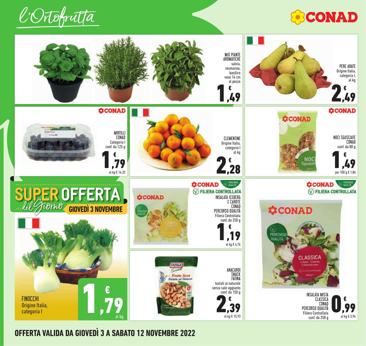 Volantino Conad 03.10.2022 - 12.11.2022