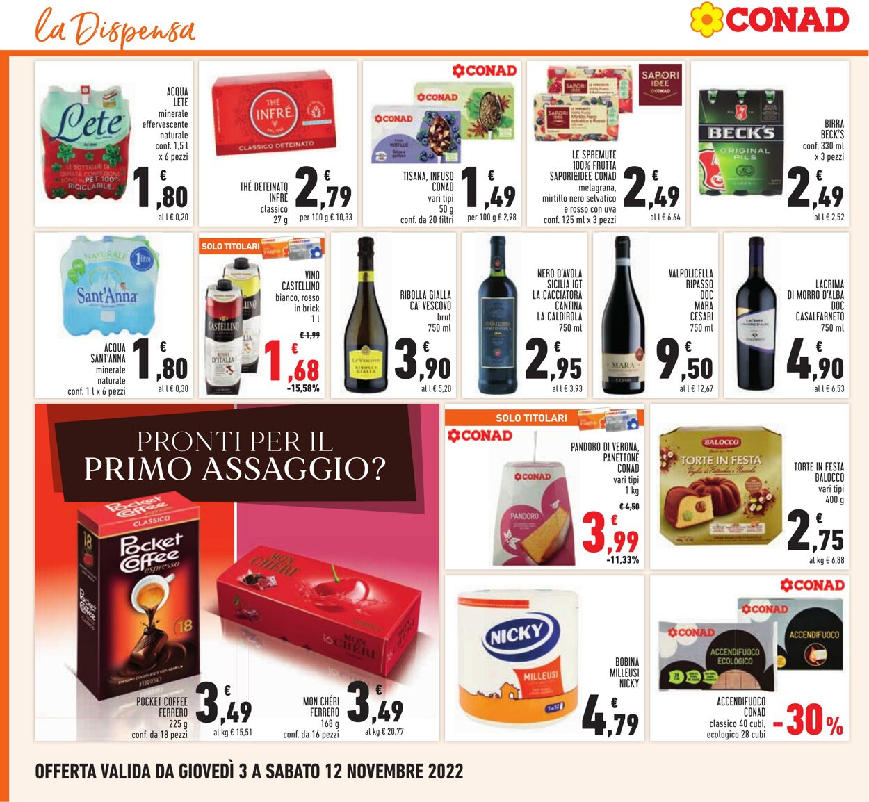 Volantino Conad 03.10.2022 - 12.11.2022