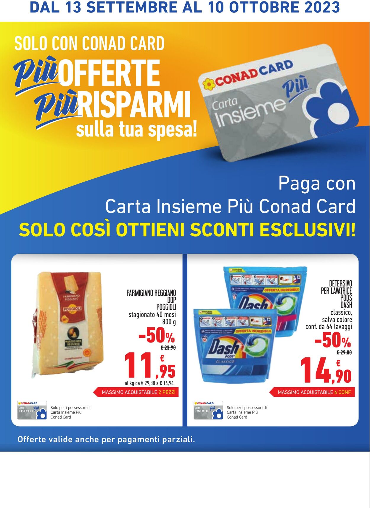 Volantino Conad 13.09.2023 - 10.10.2023