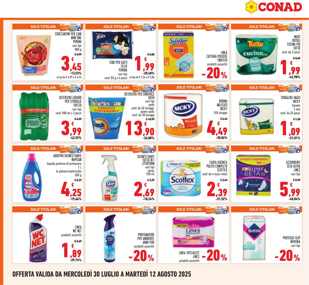 Volantino Conad 04.08.2025 - 04.08.2025