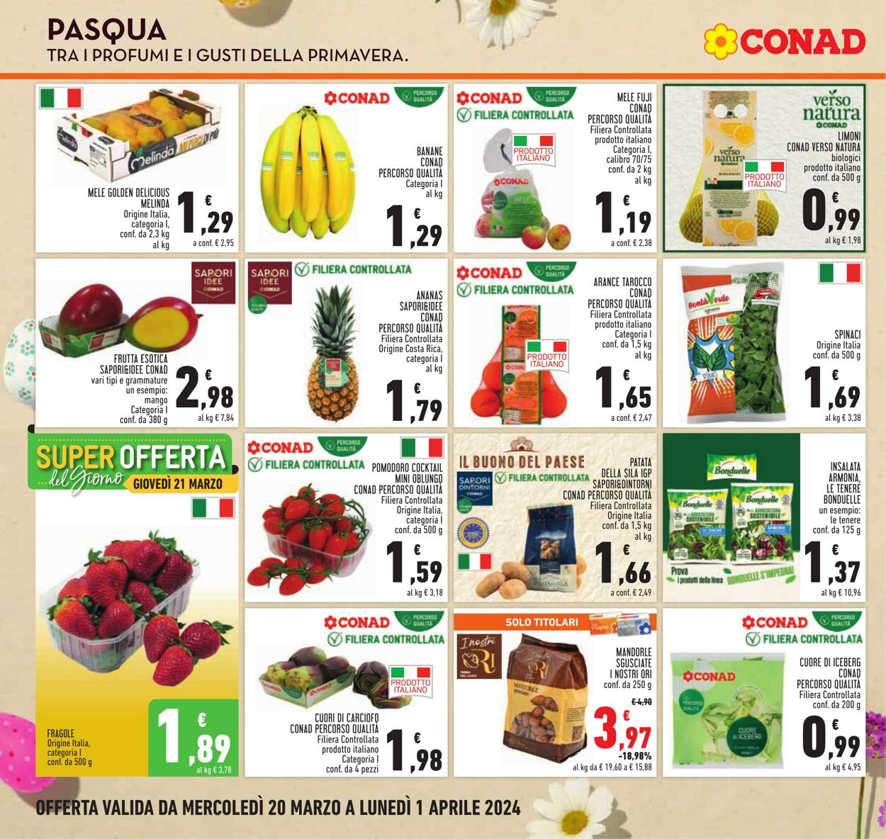 Volantino Conad 20.03.2024 - 01.04.2024