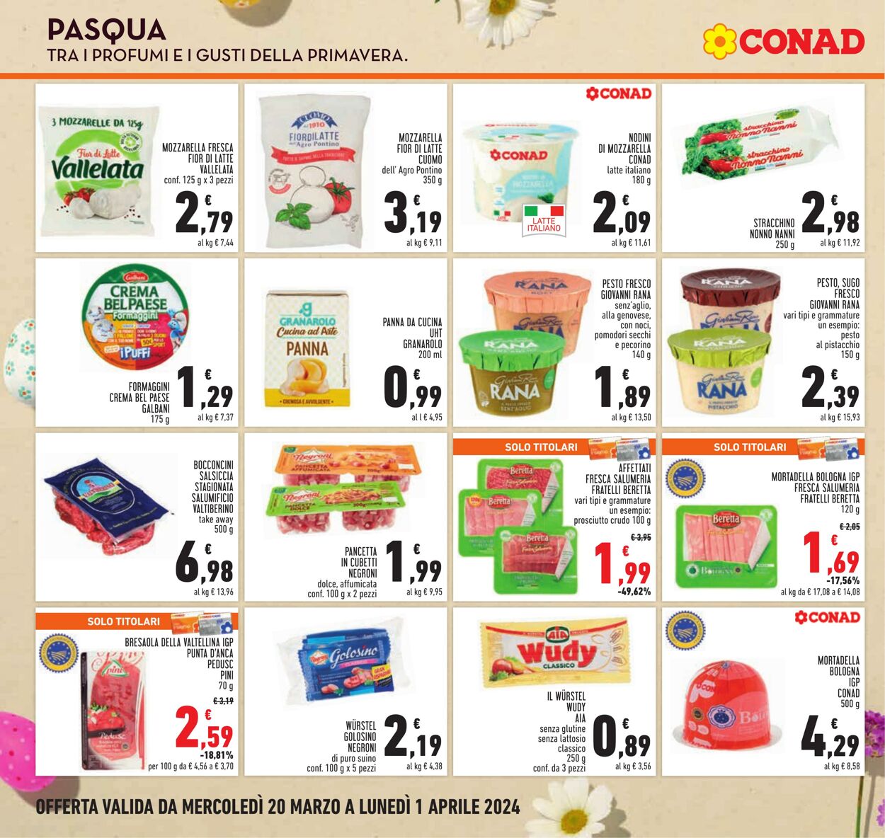 Volantino Conad 20.03.2024 - 01.04.2024