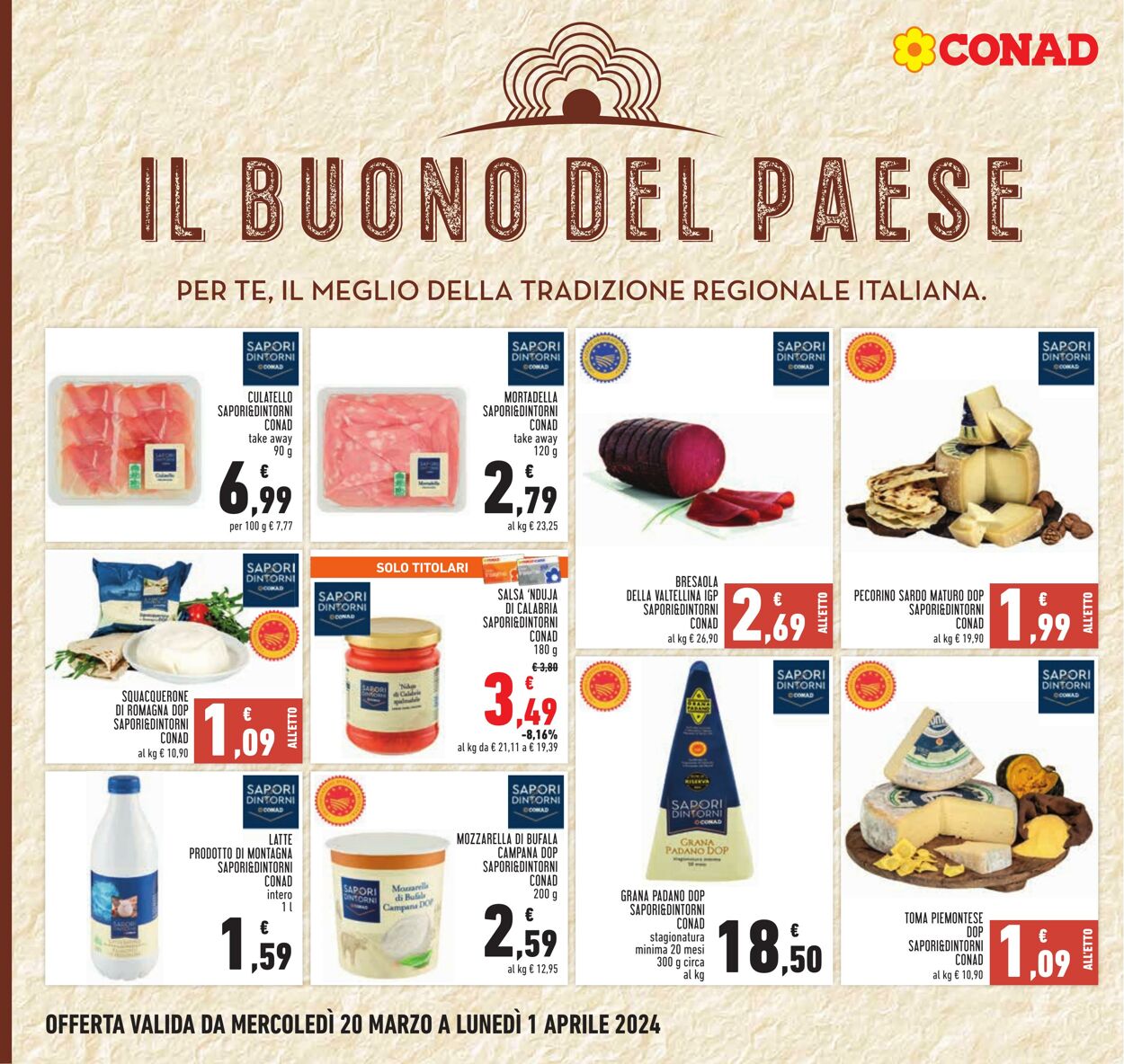 Volantino Conad 20.03.2024 - 01.04.2024