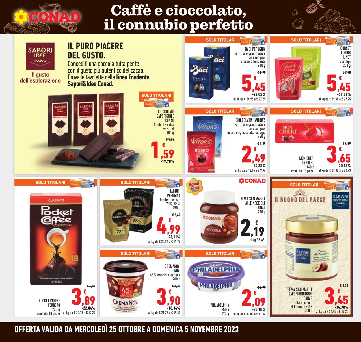 Volantino Conad 25.10.2023 - 05.11.2023