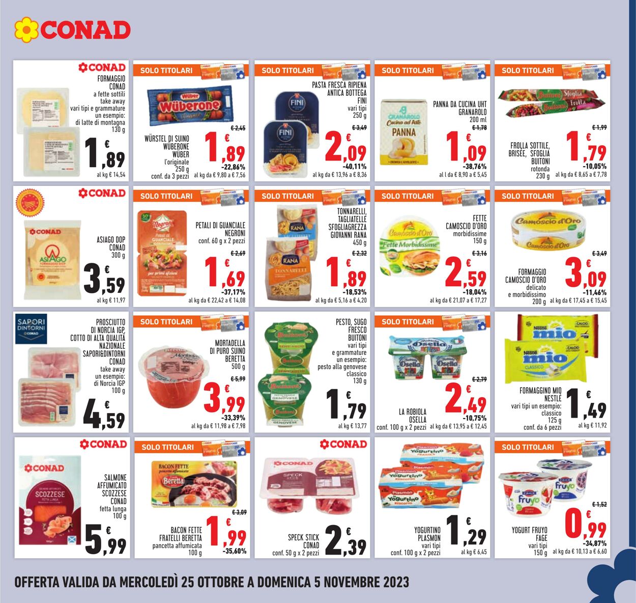 Volantino Conad 25.10.2023 - 05.11.2023