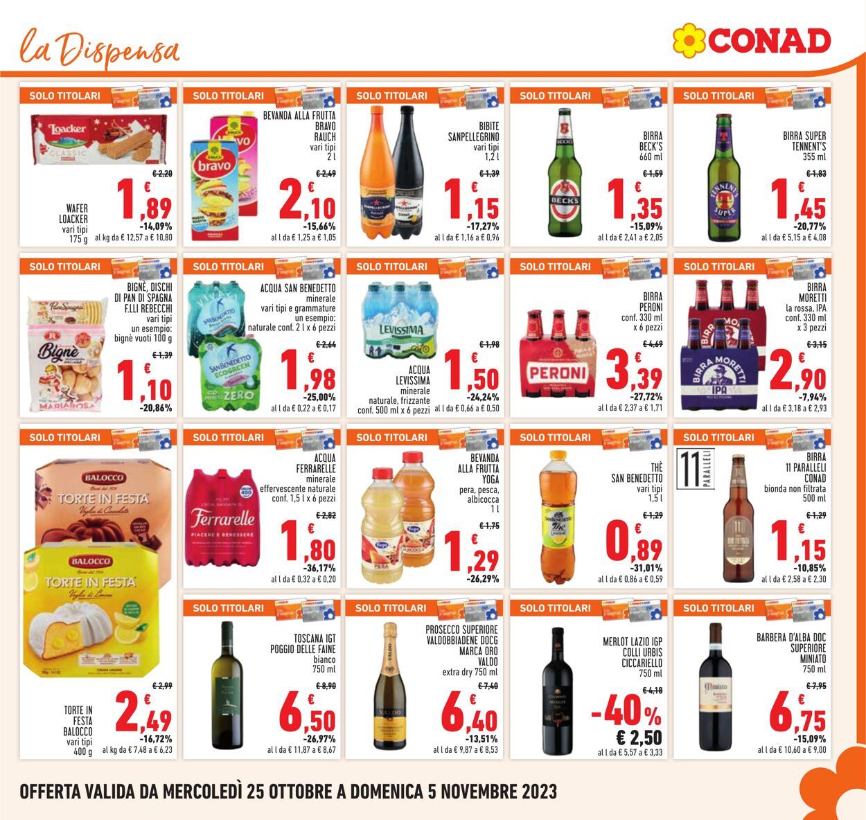 Volantino Conad 25.10.2023 - 05.11.2023