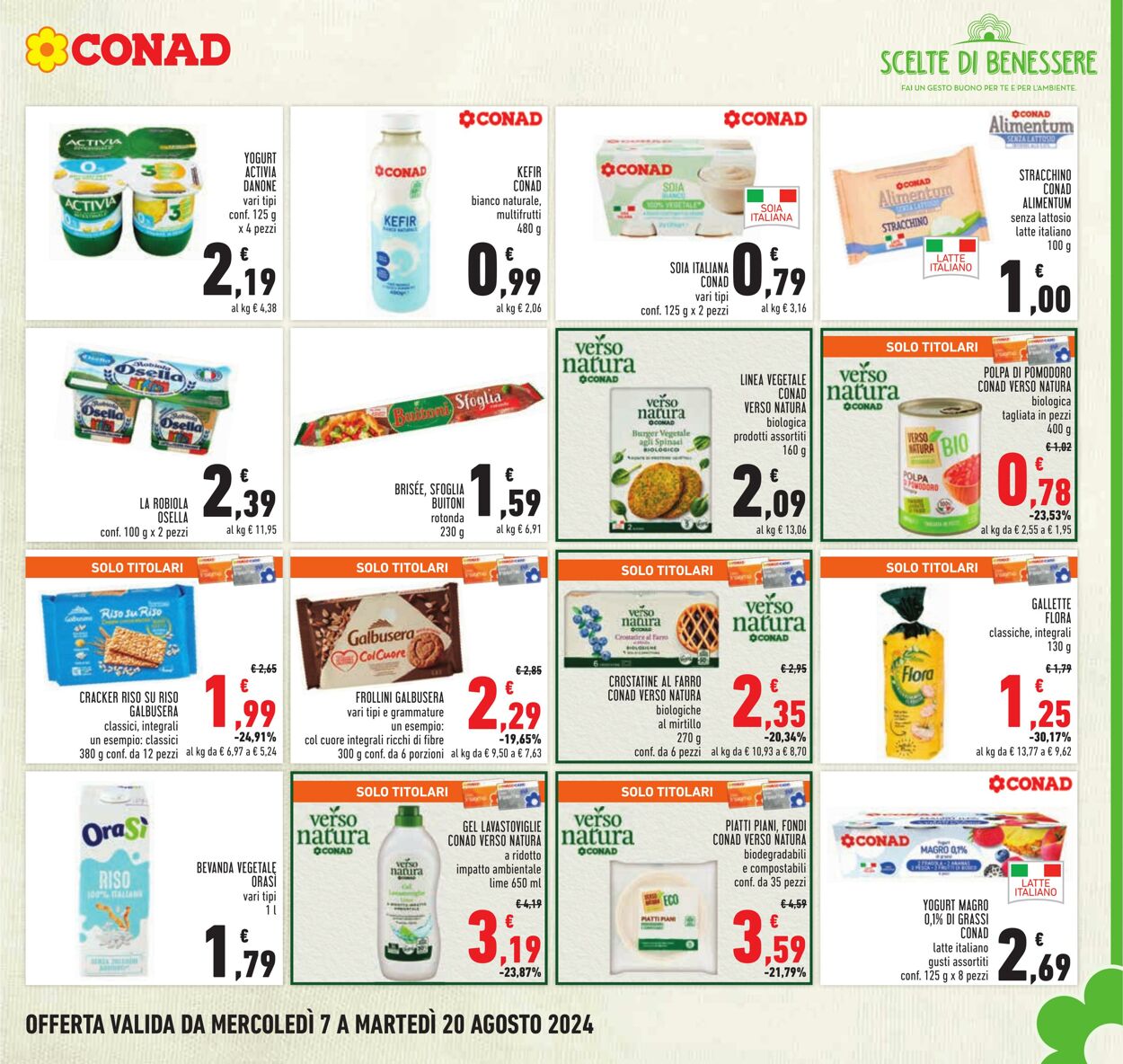 Volantino Conad 07.08.2024 - 20.08.2024