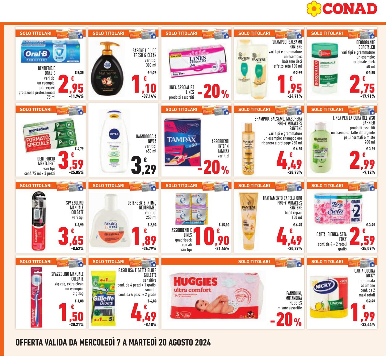 Volantino Conad 07.08.2024 - 20.08.2024