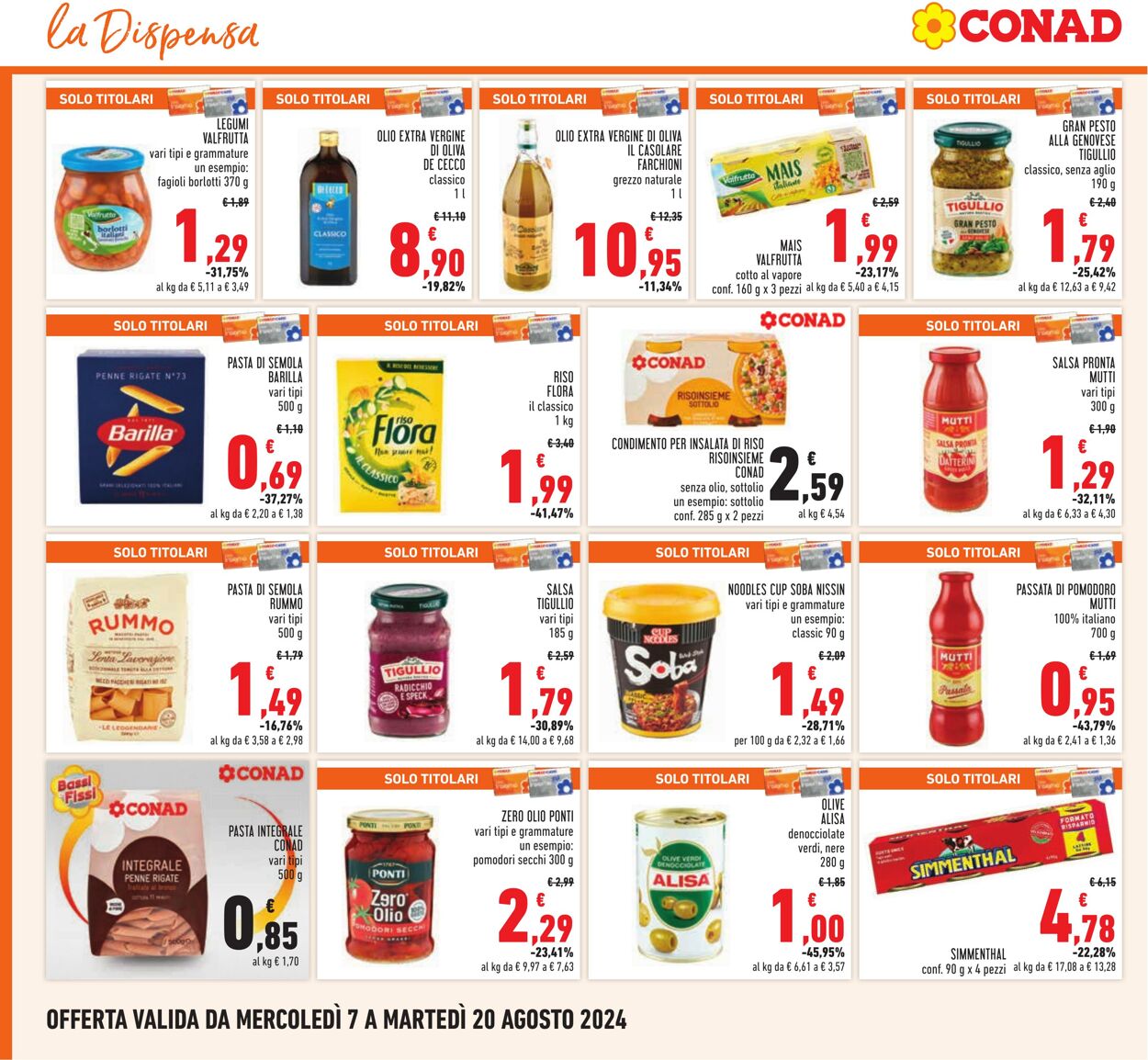 Volantino Conad 07.08.2024 - 20.08.2024