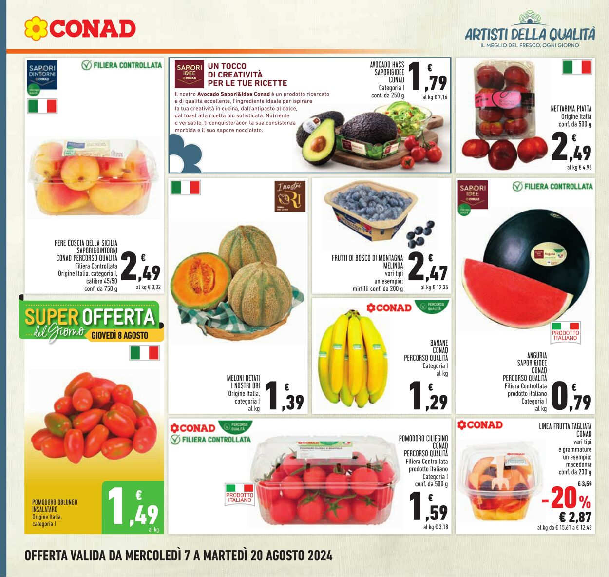 Volantino Conad 07.08.2024 - 20.08.2024