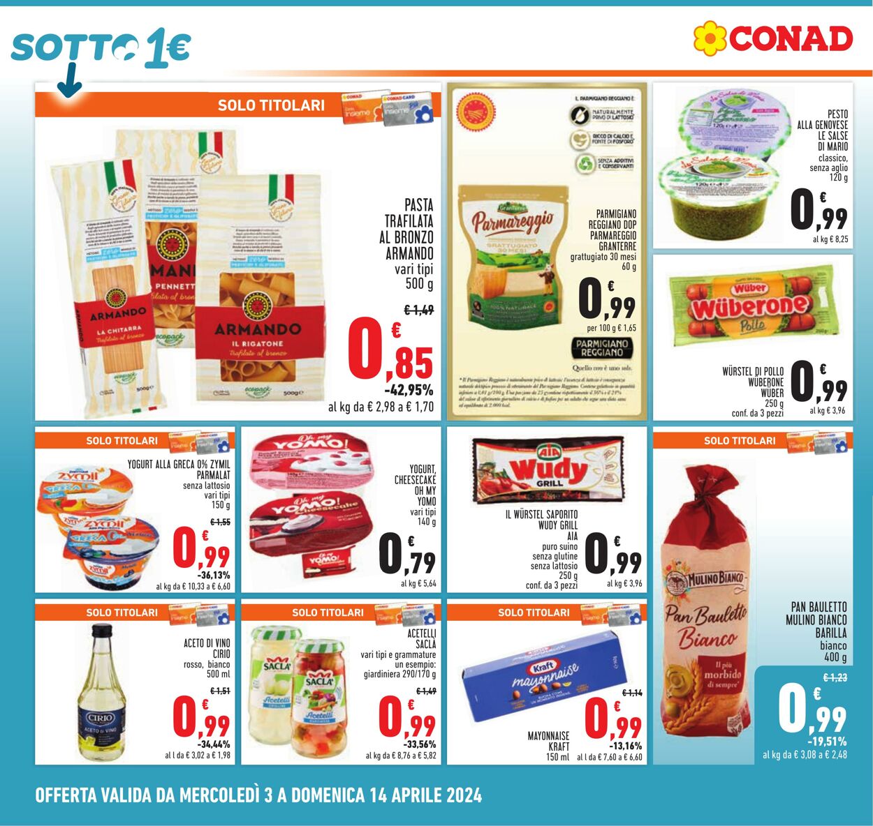 Volantino Conad 03.04.2024 - 14.04.2024