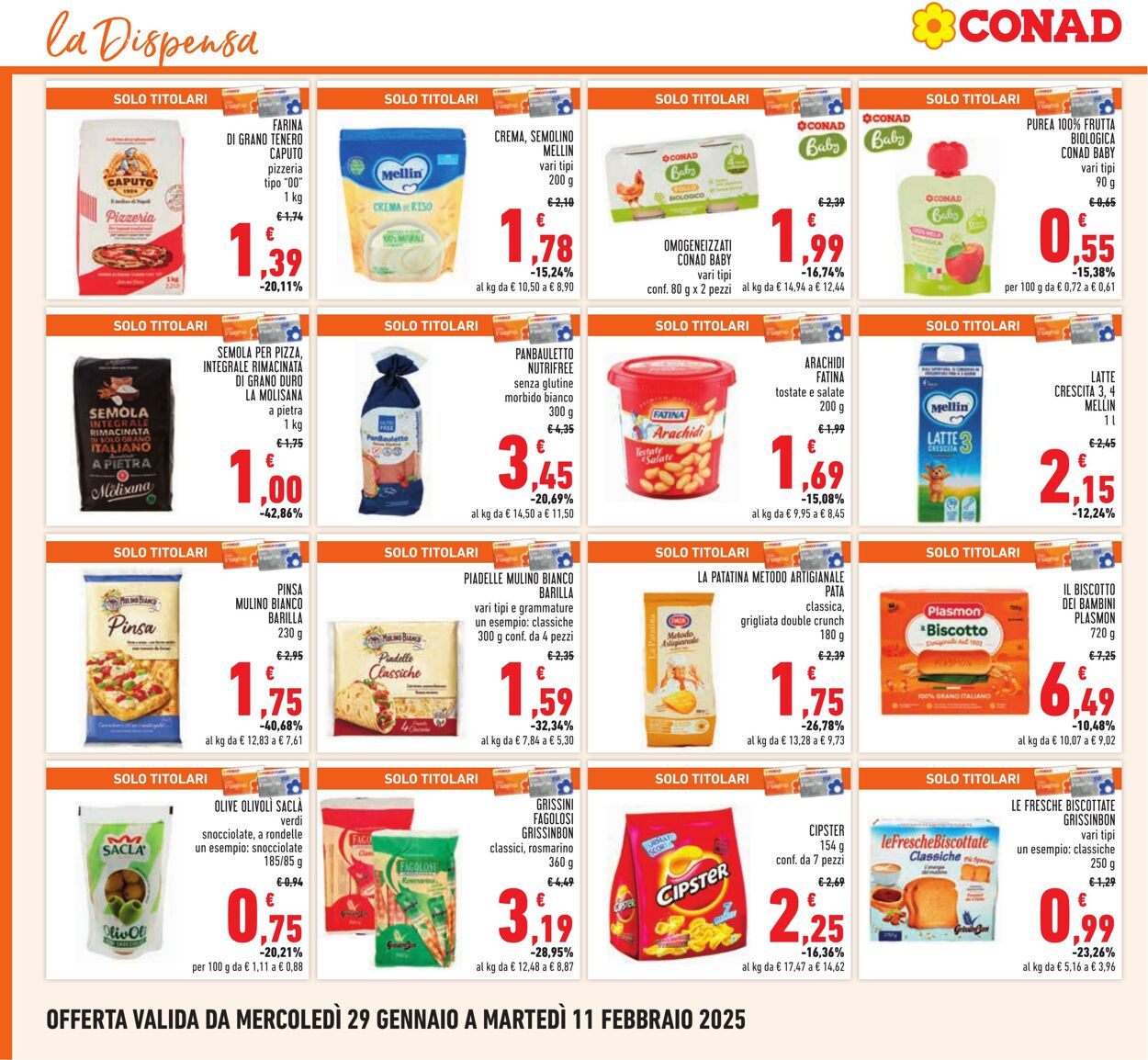 Volantino Conad 29.01.2025 - 11.02.2025