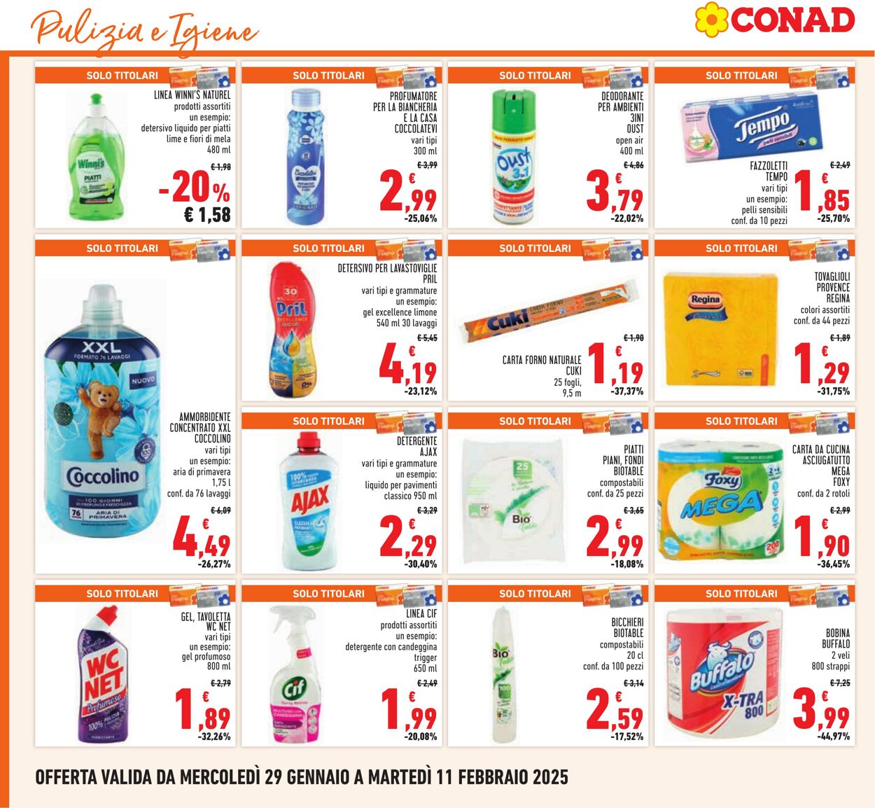 Volantino Conad 29.01.2025 - 11.02.2025