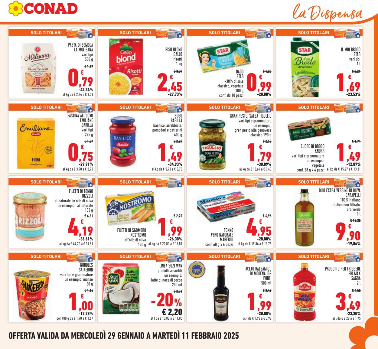 Volantino Conad 29.01.2025 - 11.02.2025