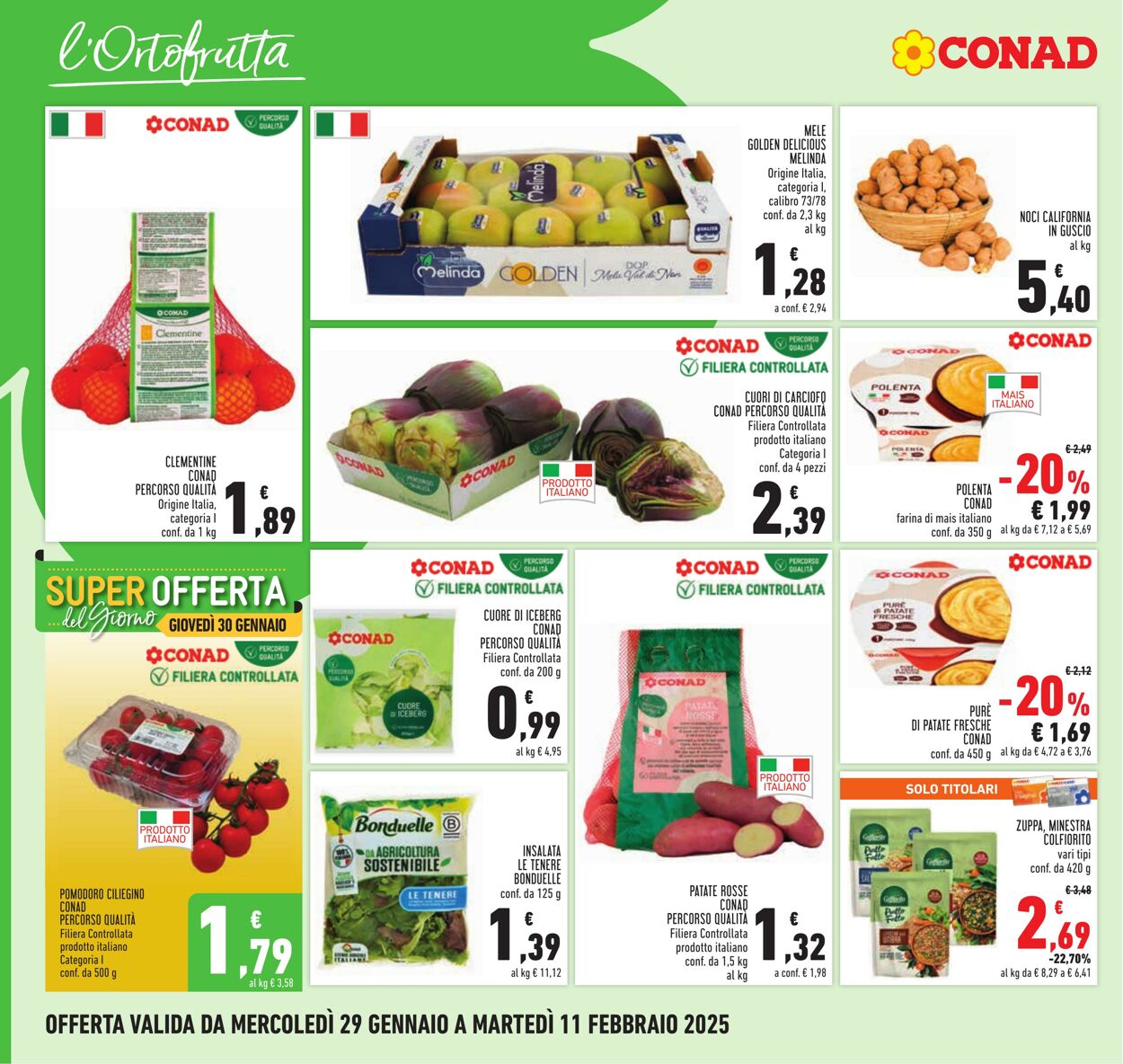 Volantino Conad 29.01.2025 - 11.02.2025