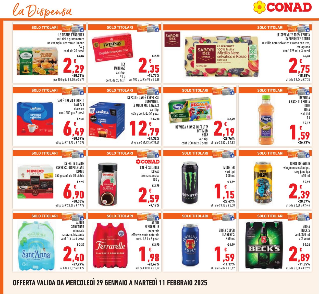 Volantino Conad 29.01.2025 - 11.02.2025