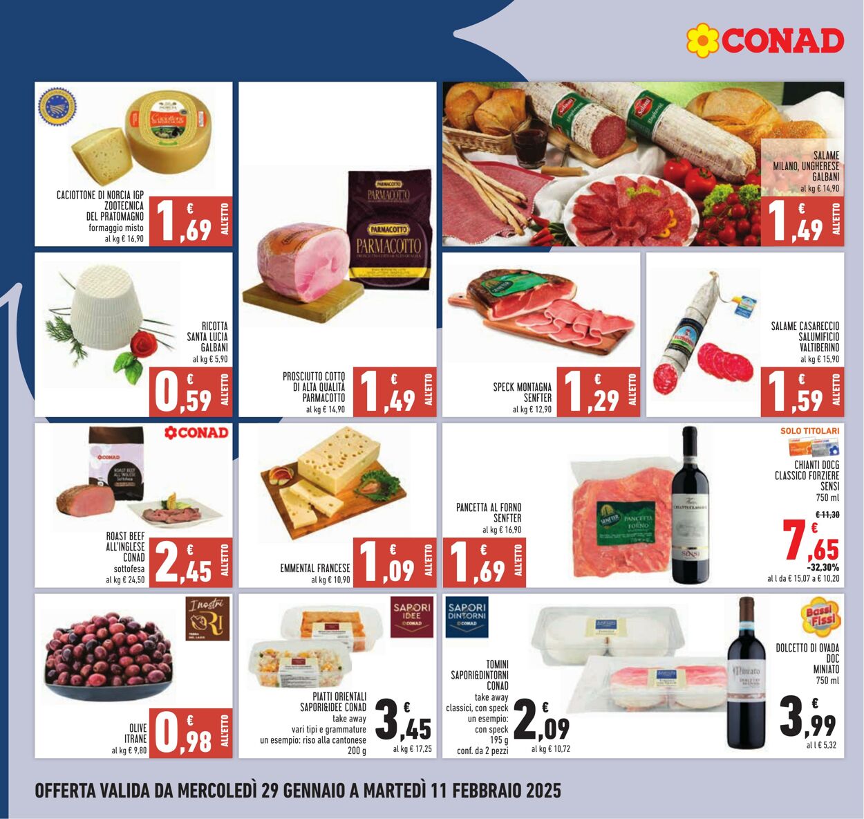 Volantino Conad 29.01.2025 - 11.02.2025