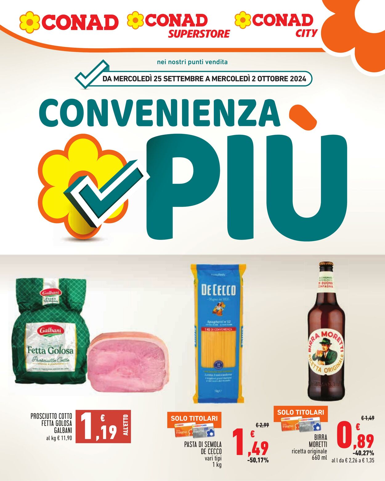 Volantino Conad 25.09.2024 - 02.10.2024