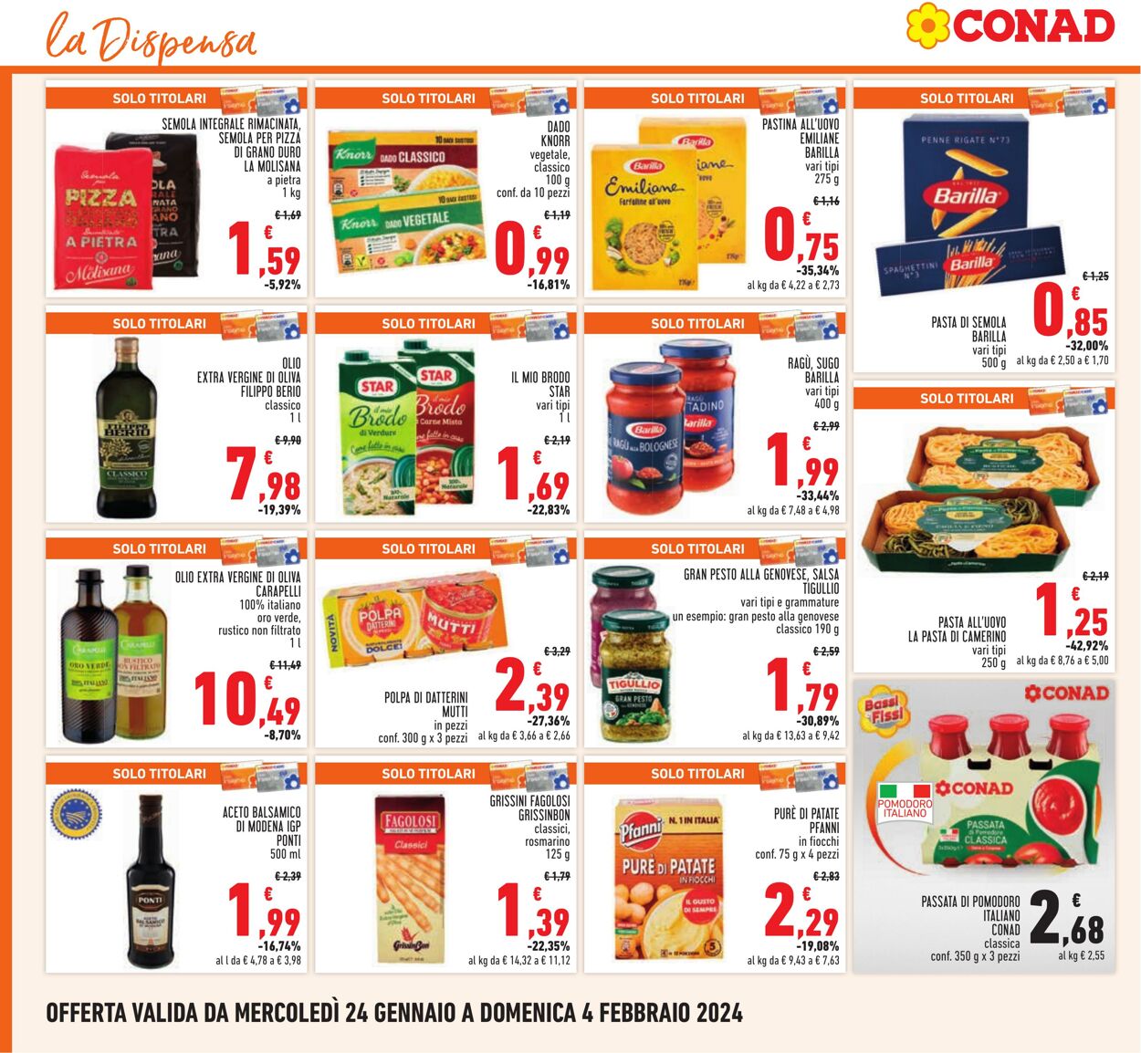 Volantino Conad 24.01.2024 - 04.02.2024