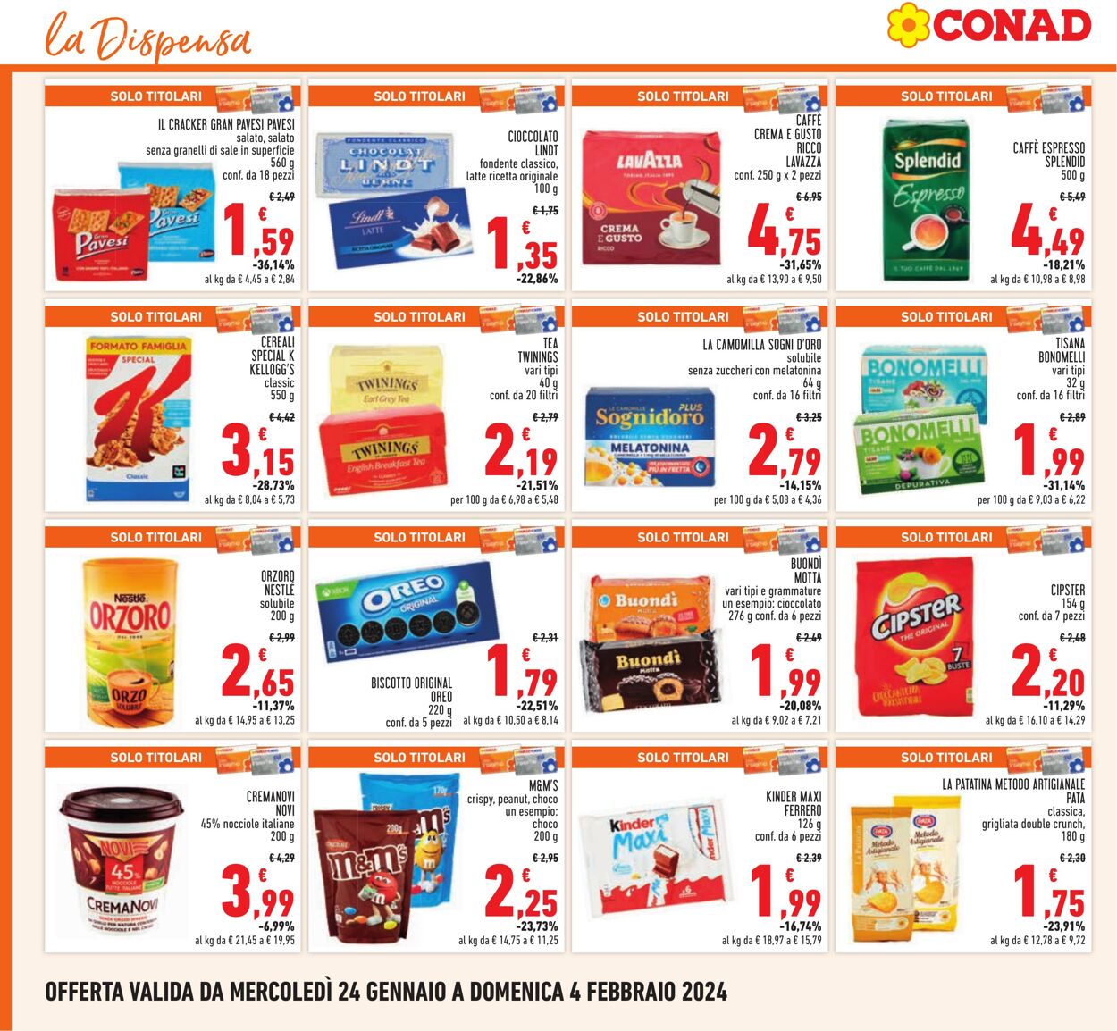 Volantino Conad 24.01.2024 - 04.02.2024