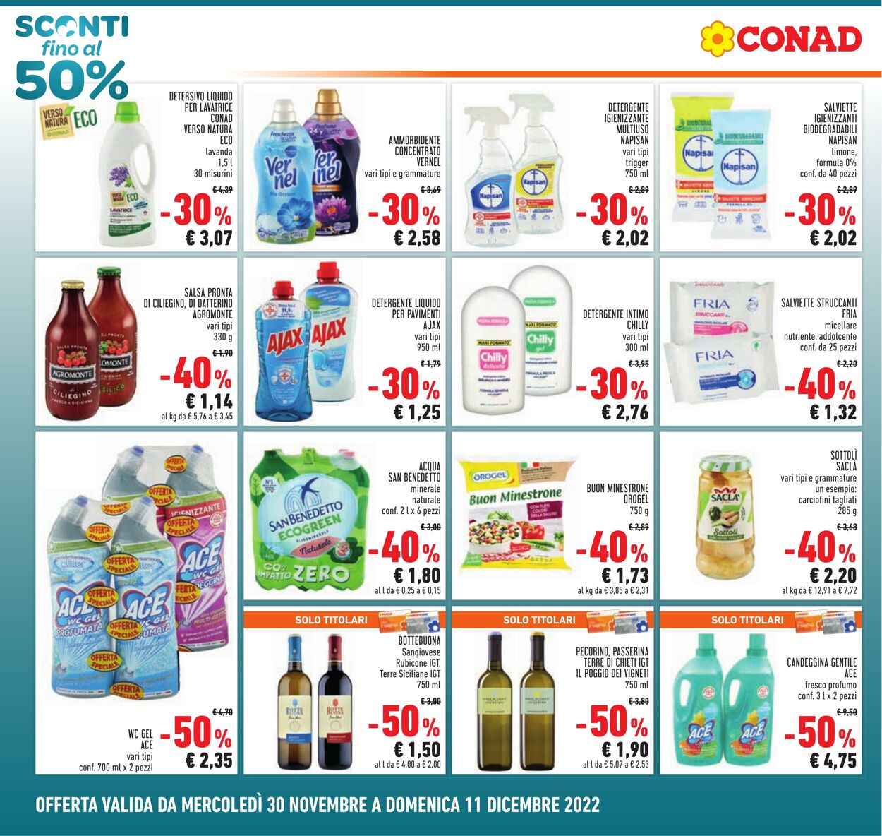 Volantino Conad 30.11.2022 - 11.12.2022