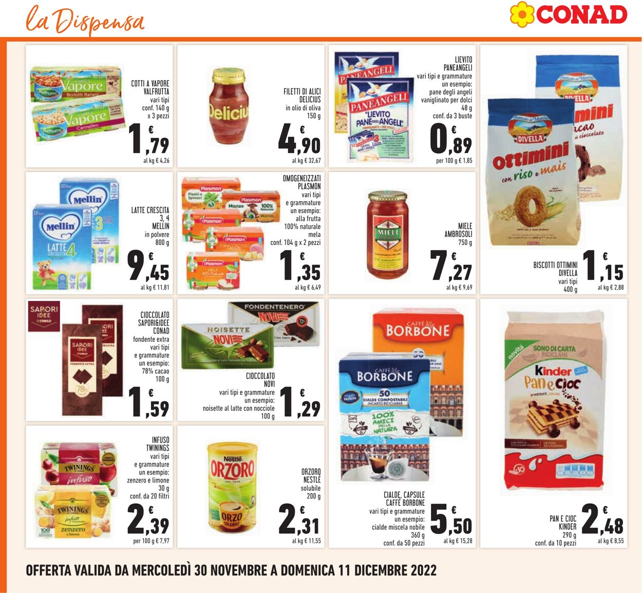 Volantino Conad 30.11.2022 - 11.12.2022