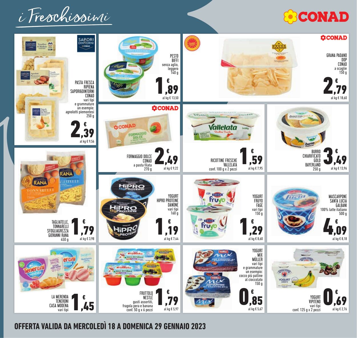 Volantino Conad 18.01.2023 - 29.01.2023