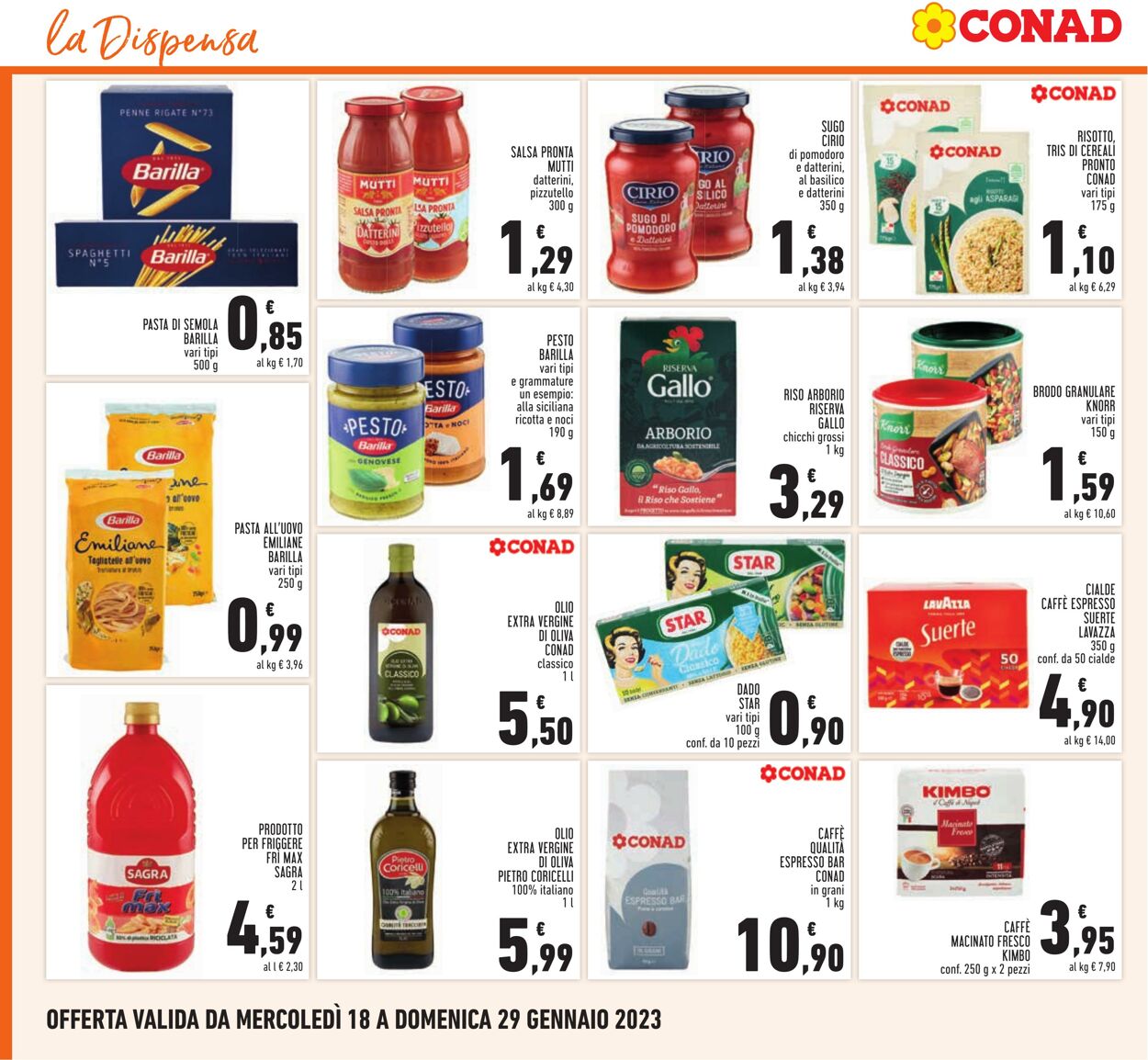 Volantino Conad 18.01.2023 - 29.01.2023